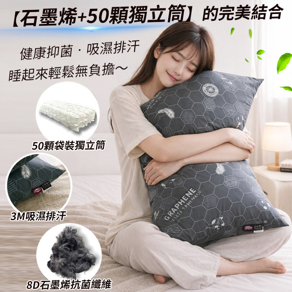 石墨烯獨立筒枕(現貨/第一批到貨)