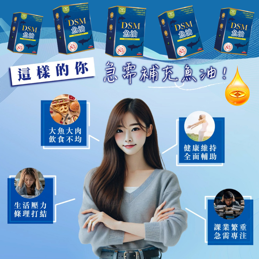 DSM魚油複方膠囊(現貨/第一批到貨)