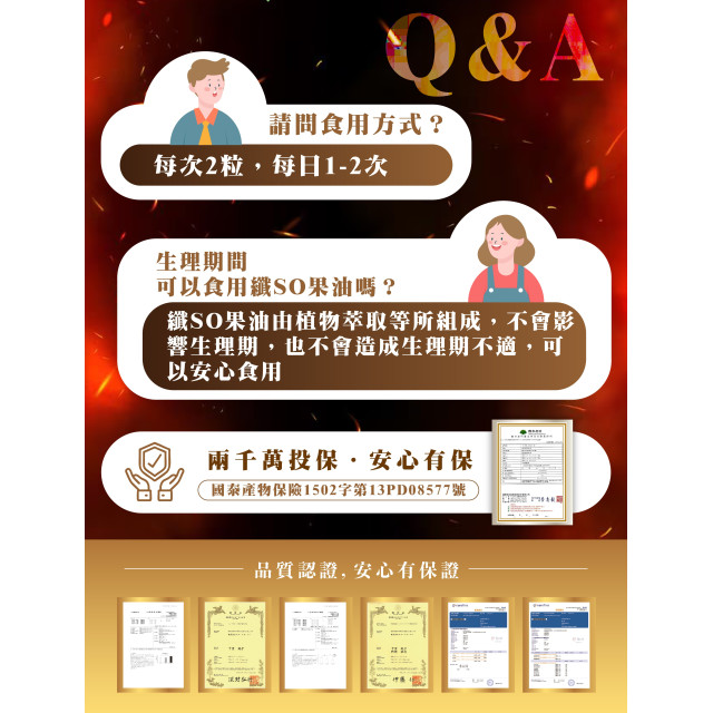 纖SO果油複方膠囊(現貨/第一批到貨)